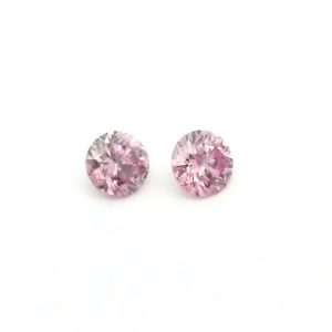 2 = 0.14ct 5P P1 Matched Pair of Round Australian Pink Diamonds