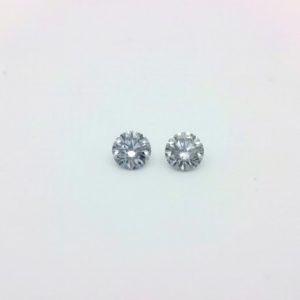 2=0.10ct BL2 SI Matched Pair of Round Blue Diamonds
