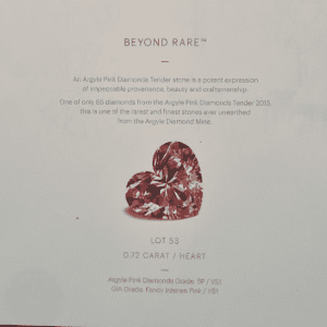 0.72ct 5P VS1 Heart Tender Pink Diamond