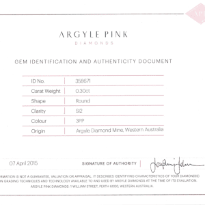 DPD2410091 - Pink Diamond 0.30ct 3P SI2 Round